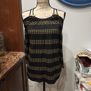 Stylish Black and Gold Women's Top